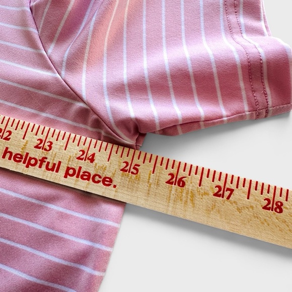 Polo Ralph Lauren Performance Shirt Men’s XL Pink Stripe Short Sleeve Wicking - Picture 12 of 13